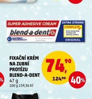 Fixační krém na zubní protézu Blend-a-dent
