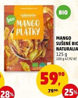 Mango sušené bio Naturalia
