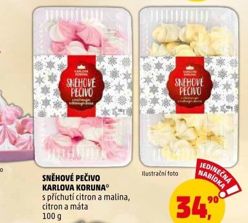 Pečivo sněhové Karlova Koruna