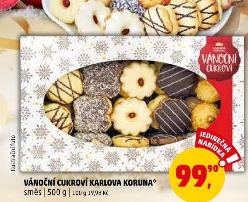 Vánoční cukroví Karlova Koruna