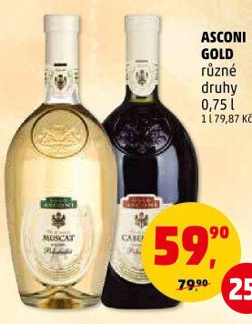 Vína Gold Asconi