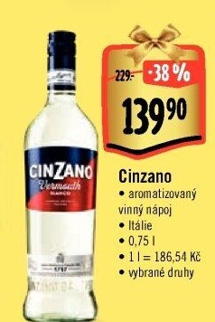 Aperitivy Cinzano