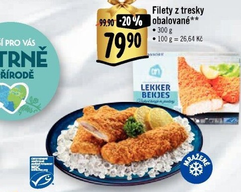 Filety z tresky obalované mražené Albert Heijn