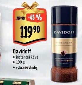 Instantní kávy Davidoff