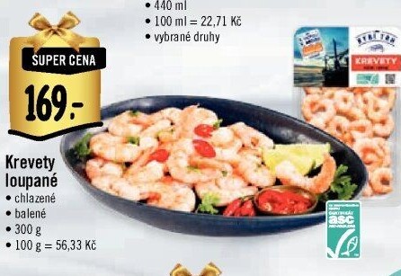 Krevety loupané Albert