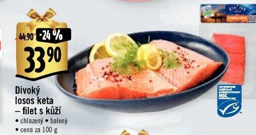 Losos divoký Keta filety Albert