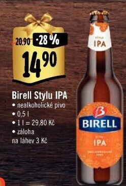 Nealkoholické pivo IPA Birell