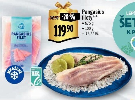 Pangasius filety mražený Albert Heijn