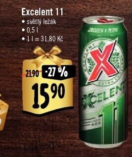 Pivo světlý ležák 11° Excelent