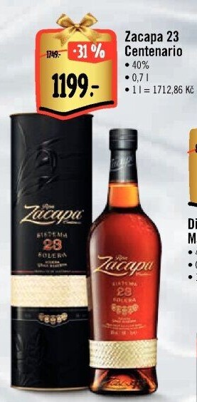 Rum 23 YO Centenario Ron Zacapa