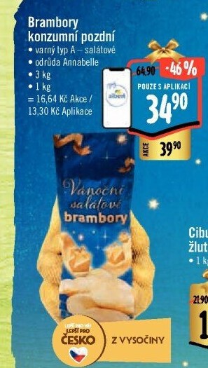 Salátové brambory konzumní pozdní