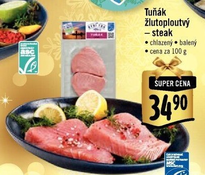 Tuňák žlutoploutvý steak Albert
