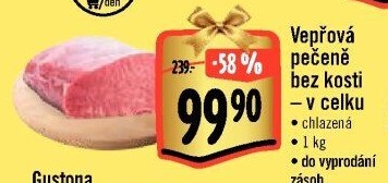 Vepřová pečeně bez kosti