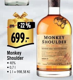 Whisky skotská Monkey Shoulder