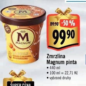 Zmrzlina v kelímku Magnum Algida