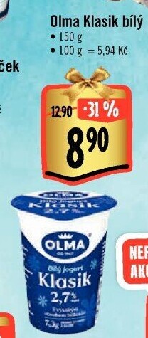 Bílý jogurt Klasik Olma