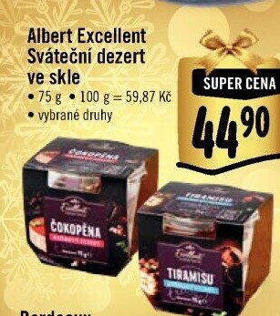Dezert ve skle Albert Excellent