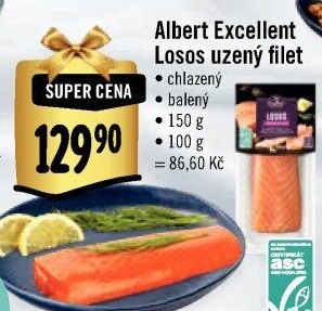 Losos uzený filet Albert Excellent