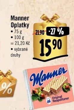 Oplatky Manner