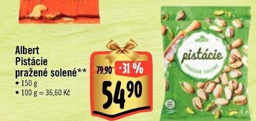 Pražené pistácie Albert