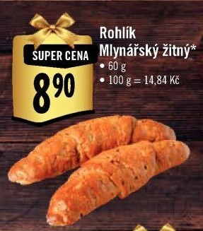 Rohlík Mlynářský žitný Albert