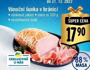 Šunka výběrová vánoční