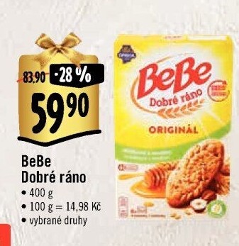 Sušenky BeBe Dobré ráno Opavia