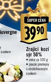 Sýr kozí zrající 50%