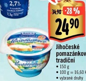 Tradiční pomazánkové Jihočeské Madeta