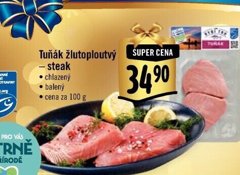 Tuňák žlutoploutvý steak Albert