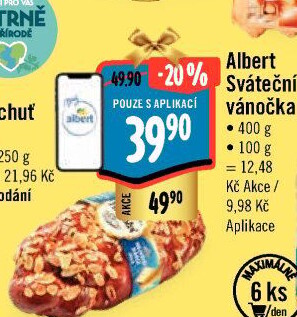 Vánočka sváteční Albert