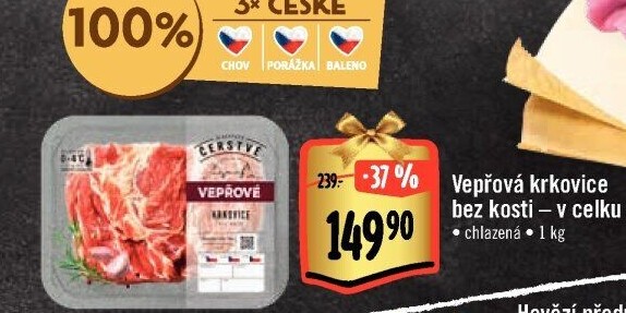 Vepřová krkovice bez kosti Albert