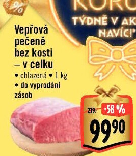 Vepřová pečeně bez kosti