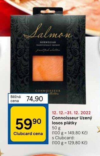 Connoisseur Uzený losos plátky