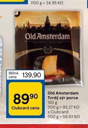 Old Amsterdam Tvrdý sýr porce