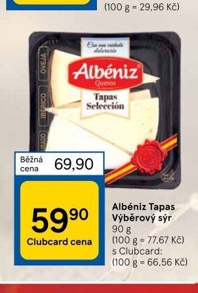 Albéniz Tapas Výběrový sýr