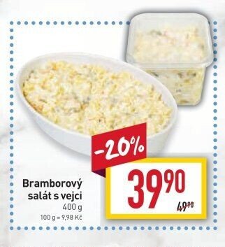 Bramborový salát s vejci