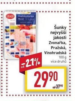 Šunky nejvyšší jakosti Zvonařka, Pražská, Vinohradská