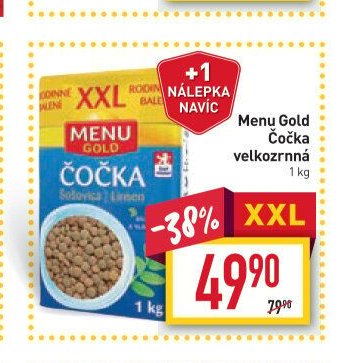 Menu Gold Čočka velkozrnná 1 kg