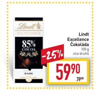 Lindt Excellence Čokoláda 100 g