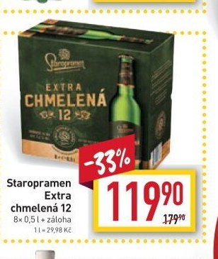 Staropramen Extra chmelená 12