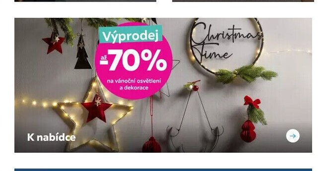 Vánoční osvětlení a dekorace - Möbelix akcniletaky.com
