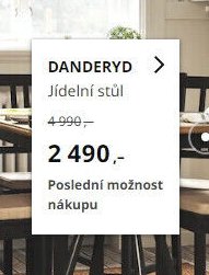 DANDERYD Jídelní stůl - IKEA akcniletaky.com