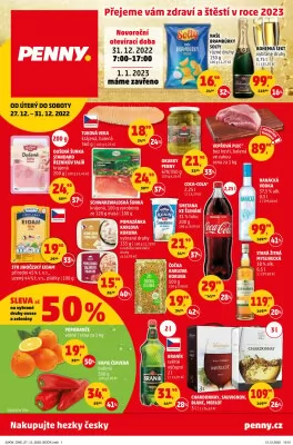 akční leták Penny Market 27.12.2022-31.12.2022
