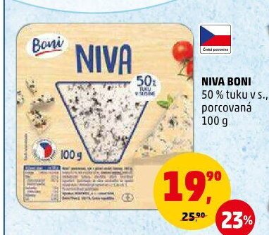 NIVA BONI 50 % tuku v s., porcovaná