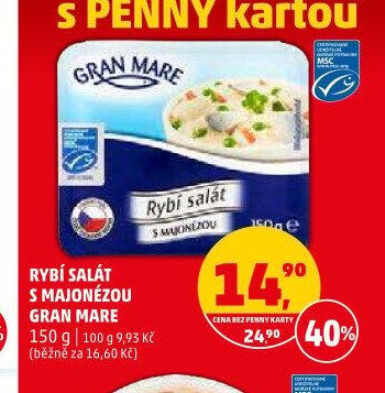 Rybí salát s majonézou Gran Mare 150 g