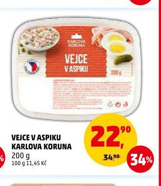 Vejce v aspiku Karlova Koruna 200 g