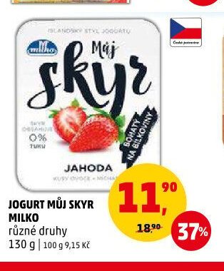 Jogurt Můj Skyr Milko 130 g