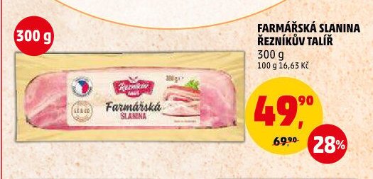 Farmářská slanina Řezníkův talíř
