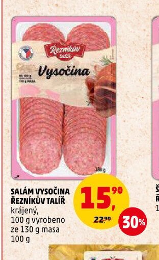 Salám Vysočina Řezníkův talíř